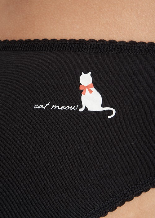 夏日呢喃．花邊中腰三角內褲(泡泡粉-笑臉)