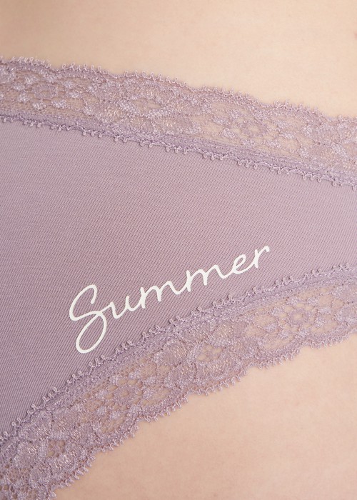 夏日時光．織帶2/3包臀中腰三角內褲(珍珠藍-刺蝟小森林)