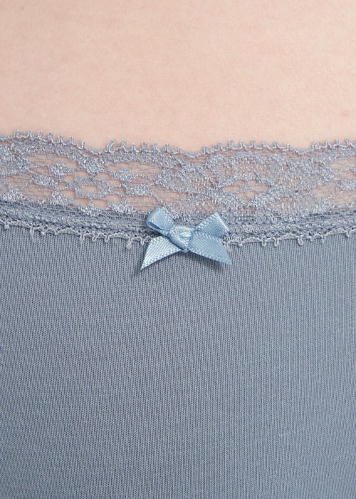 夏日時光．織帶2/3包臀中腰三角內褲(珍珠藍-刺蝟小森林)