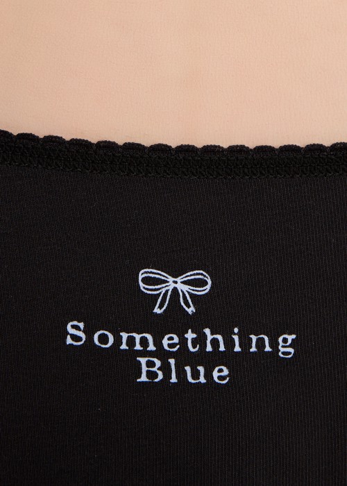Something Blue．花邊中腰三角內褲（黑-Blue）