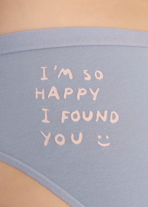 Something Blue．緊帶中腰三角內褲（幸福藍-Happy）