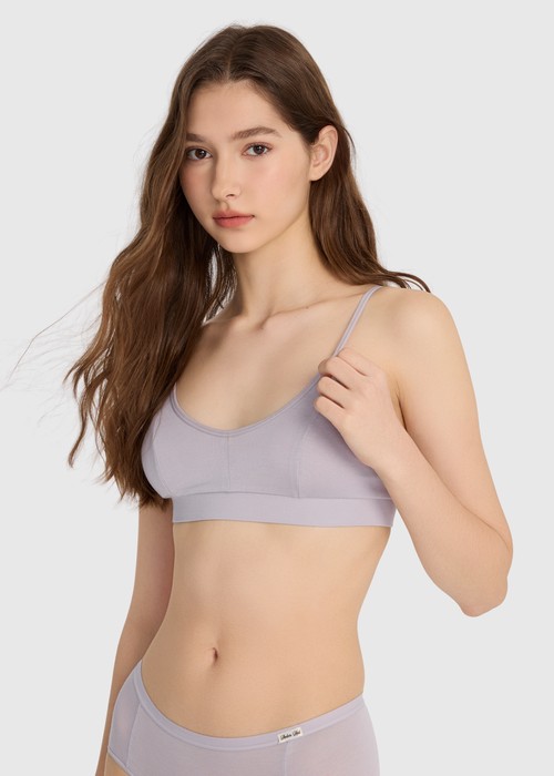 莫代爾系列．露背 Bra Top（霧柔紫）