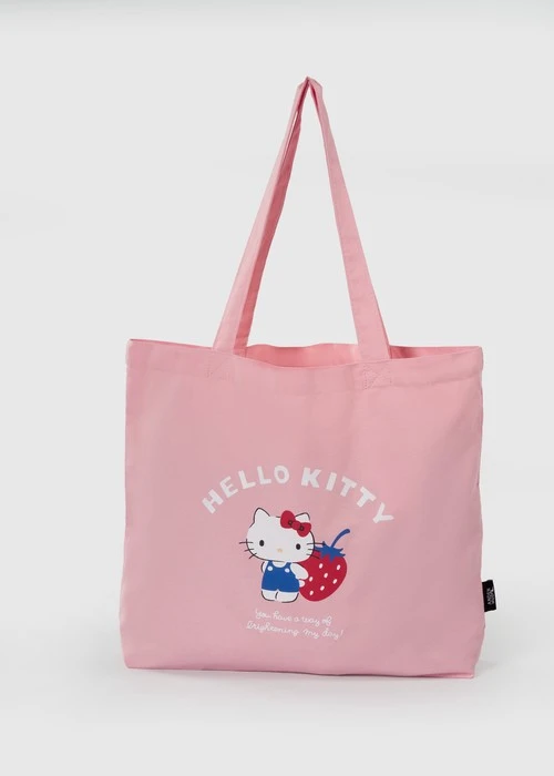 Hello Kitty系列．帆布袋(粉紅-Hello Kitty)