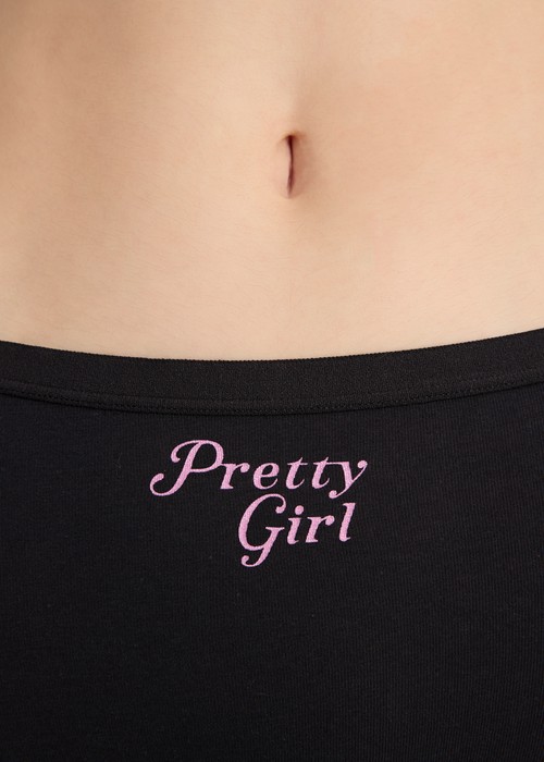 Pretty Popular．高腰生理褲（黑-Pretty）