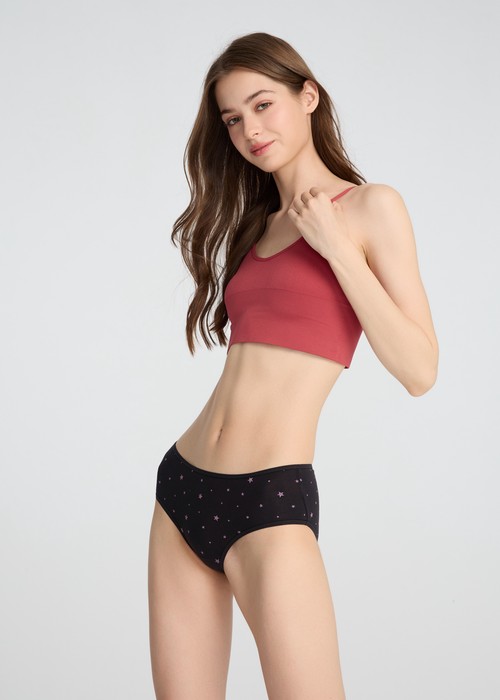 Pretty Girl．細邊中腰三角內褲(石英紫-我生病了)