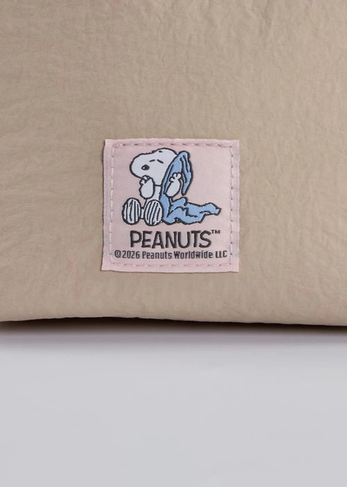 PEANUTS．刺繡拉鏈小包(淺藍-刺繡歐拉夫)