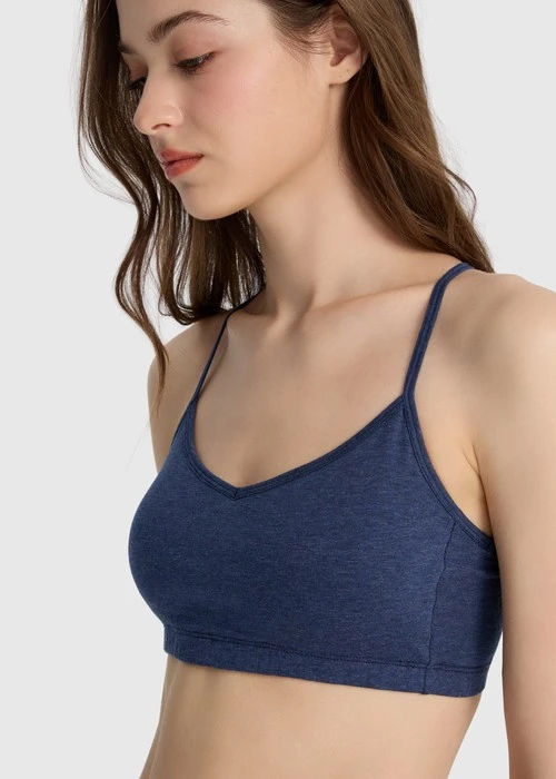 Diamond Diary．挖背Bra Top（深麻藍）
