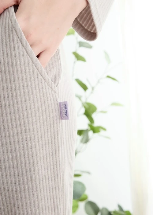 下身_Sweet Moment．口袋居家長褲(氣質灰)