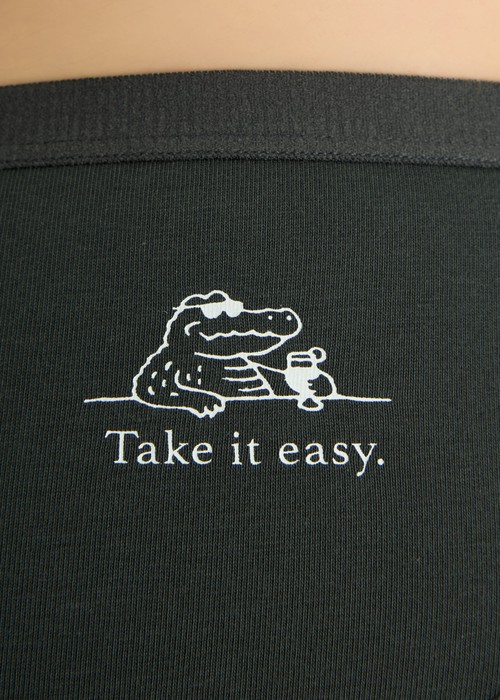 Slow Living．緊帶中腰三角內褲(雲杉綠-Take it easy)