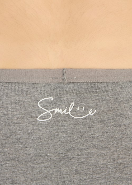 Slow Living．低腰三角內褲（麻灰-Smile）