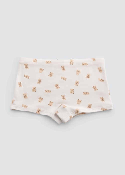 女童三入組_ 抗菌系列．舒適平口內褲(Teddy Bear)