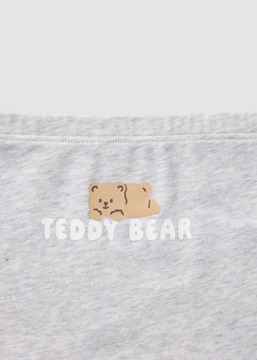 女童三入組_ 抗菌系列．舒適平口內褲(Teddy Bear)