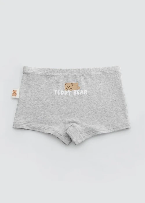 女童三入組_ 抗菌系列．舒適平口內褲(Teddy Bear)