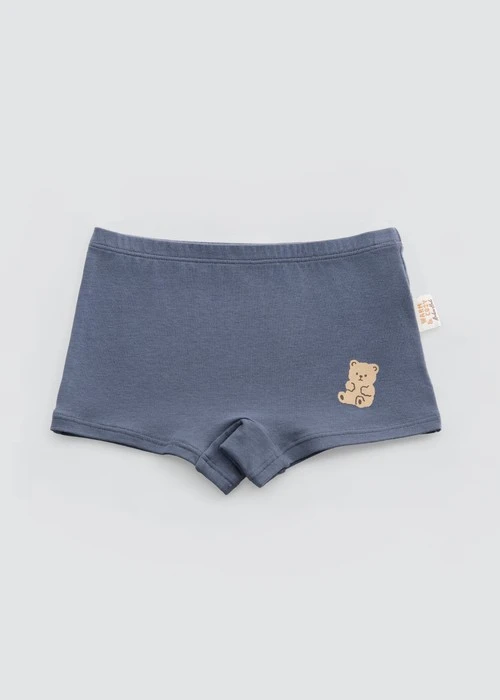 (3-Pack) Hygiene Series．Girls Shortie Panty(Teddy Bear)