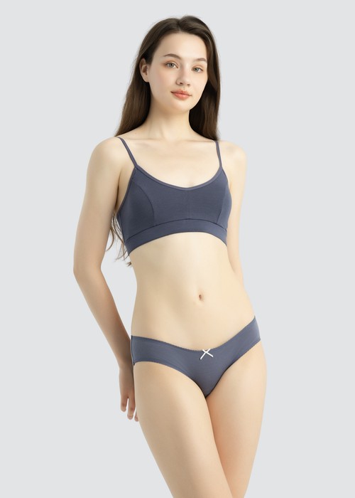 Celebration．Low Rise Cotton Picot Elastic Brief Panty(Cardamom Pink)