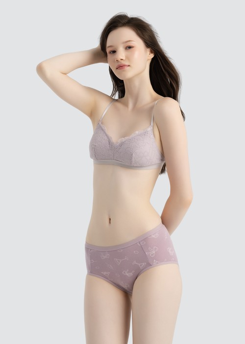 Anniversary．High Rise Cotton Brief Panty（Cocktail Pattern）