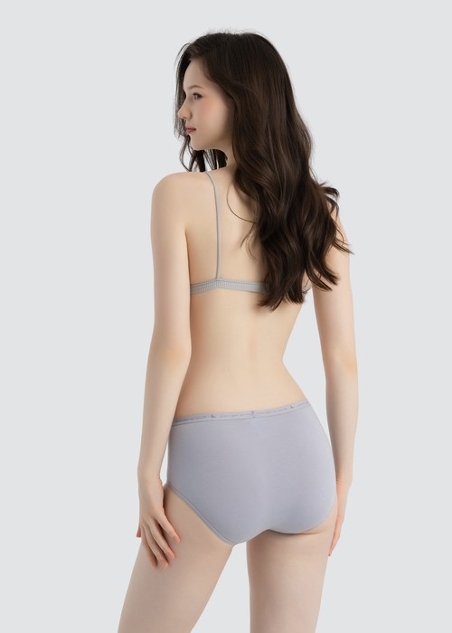 Celebration．High Rise Cotton Brief Panty(Hushed Violet)