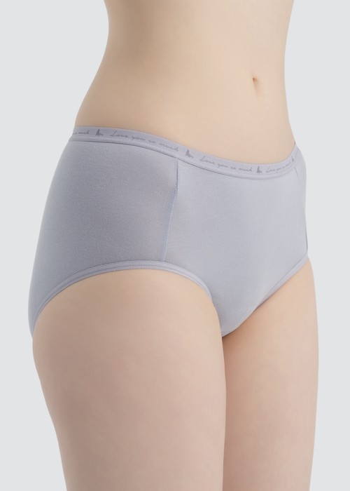 Celebration．High Rise Cotton Brief Panty(Hushed Violet)