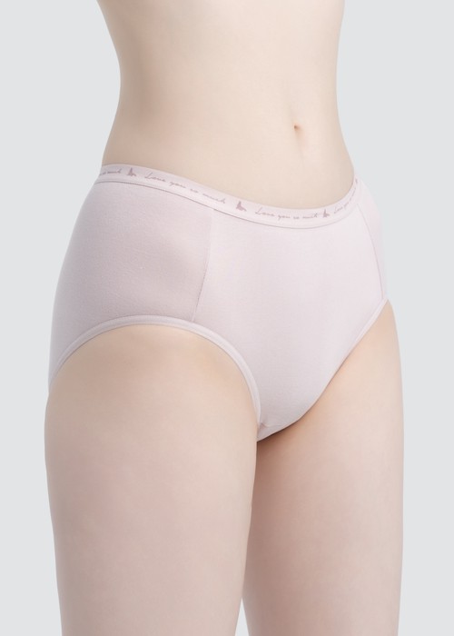 Celebration．High Rise Cotton Brief Panty(Hushed Violet)