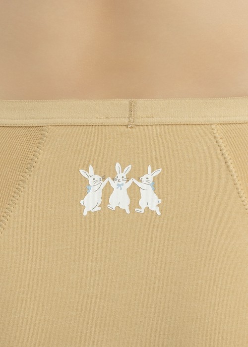 Special Day．Mid Rise Cotton Period Brief Panty（Almond Buff）