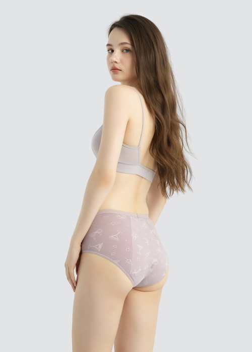 XXL Special Day．High Rise Cotton Period Brief Panty（Cocktail Pattern）