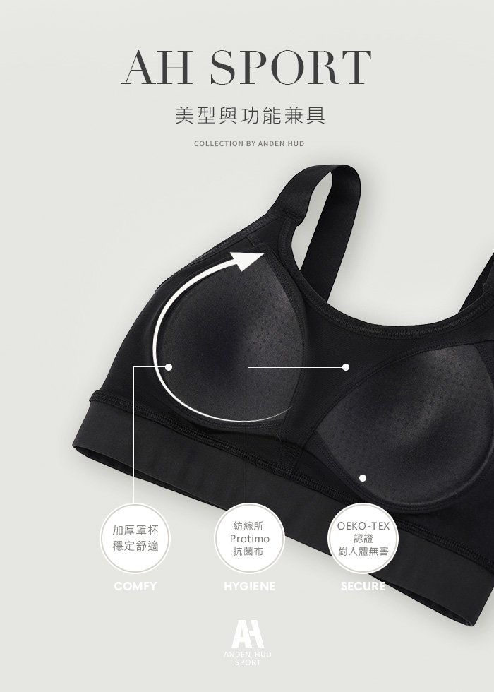 Athleisure.U領寬肩帶中度支撐運動內衣 Athleisure.U領寬肩帶中度支撐運動內衣(深藍-水流紋理)