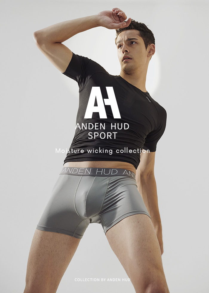 Moisture-Wicking Collection．Men Boxer Brief Underwear(AH Waistband - Out Space)