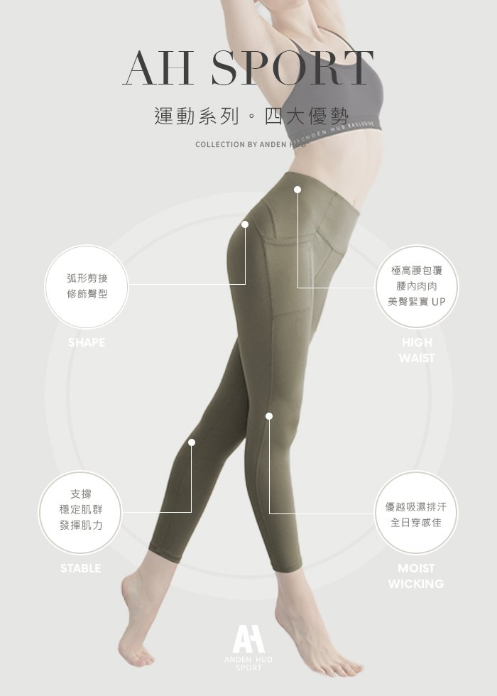 下身_Back to Basics.口袋運動瑜珈緊身褲 下身_Back to Basics.口袋運動瑜珈緊身褲(鼠尾草灰)