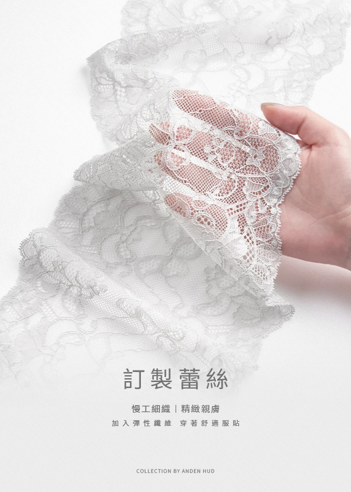 經典純色．後訂製蕾絲緊帶丁字褲(黑)